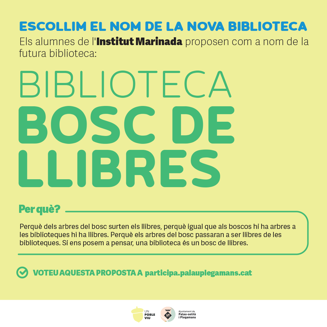 Imatge pels mitjans: Biblioteca Bosc dels Llibres