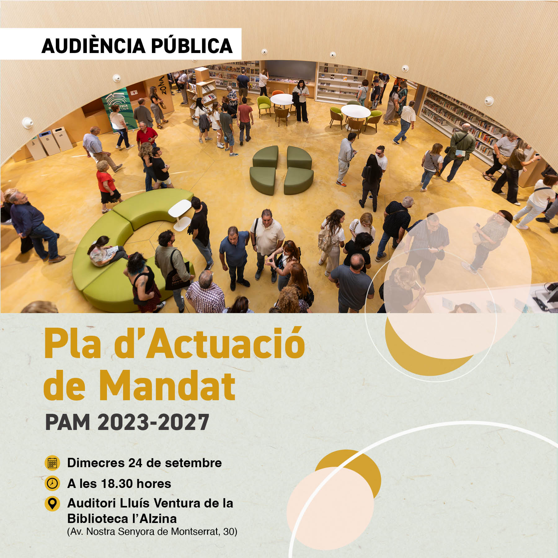 Imatge pels mitjans: Audiència Pública 2025